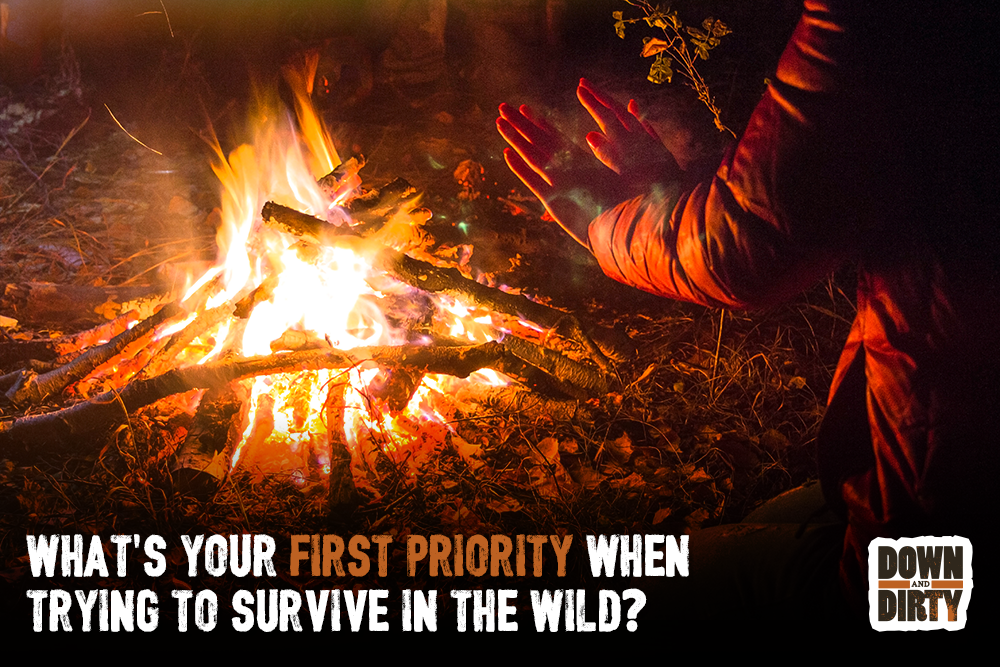 What’s your first priority when trying to survive in the wild?